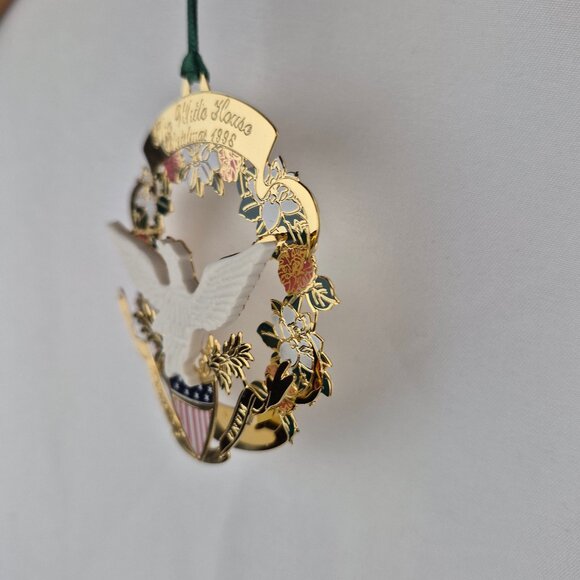 1998 Official White House Christmas Ornament Commemorates the 15th President - Picture 7 of 16